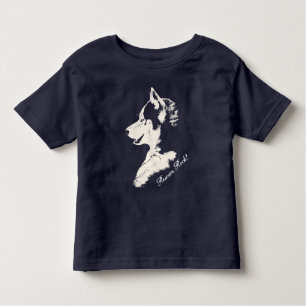 Småbarn Husky Shirt Rädding Hund Husky Baby T-shir T Shirt