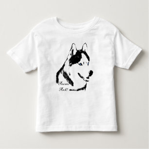 Småbarn Husky Shirt Rädding Hund Husky Baby T-shir T Shirt