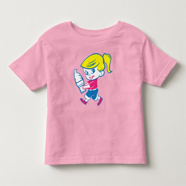 Småbarn Ice Cream Girl Tee (Framsida)