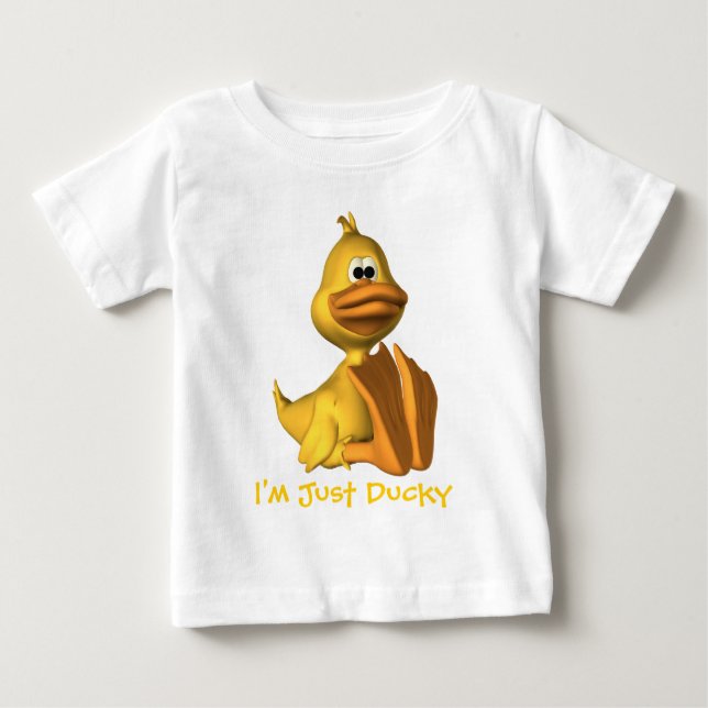 Småbarn, jag är bara Ducky, långlivad T-shirt (Framsida)