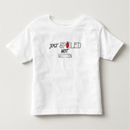 Småbarn Jersey T-Shirt "Spoiled not Rotten"/Red