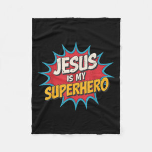 Småbarn Jesus är min superhjälte, Christian God so Fleecefilt