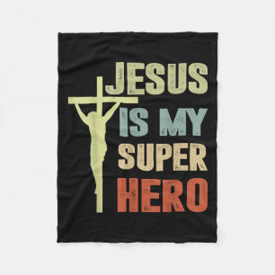 Småbarn Jesus är min superhjälte, Christian God so Fleecefilt