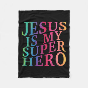 Småbarn Jesus är min superhjälte, Christian God so Fleecefilt