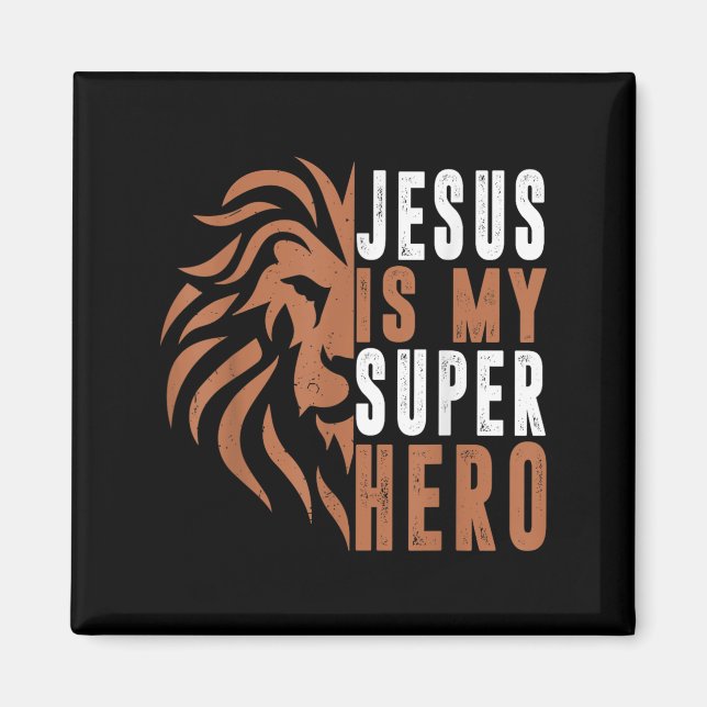 Småbarn Jesus är min superhjälte, Christian God so Magnet (Framsidan)