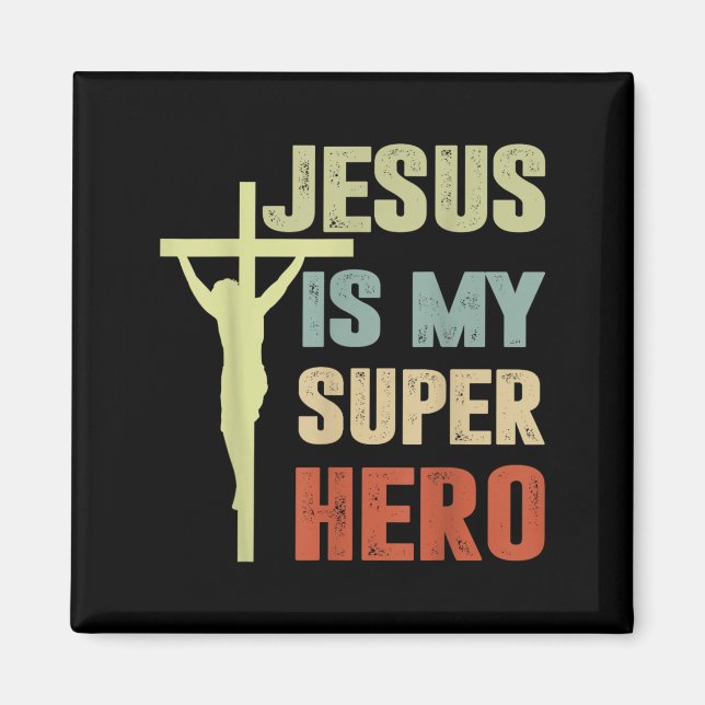 Småbarn Jesus är min superhjälte, Christian God so Magnet (Framsidan)