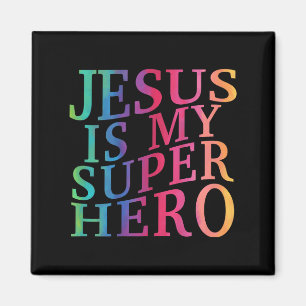 Småbarn Jesus är min superhjälte, Christian God so Magnet