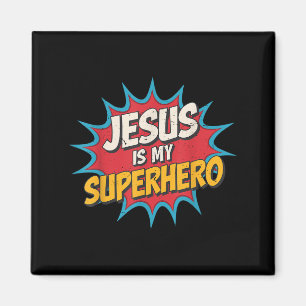 Småbarn Jesus är min superhjälte, Christian God so Magnet