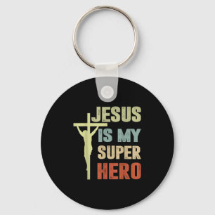 Småbarn Jesus är min superhjälte, Christian God so Nyckelring