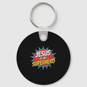 Småbarn Jesus är min superhjälte, Christian God so Nyckelring