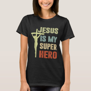 Småbarn Jesus är min superhjälte, Christian God so T Shirt