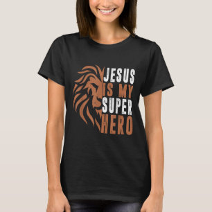 Småbarn Jesus är min superhjälte, Christian God so T Shirt