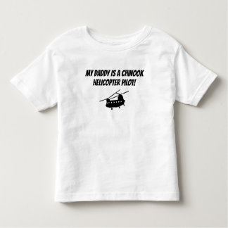 Småbarn Kids Chinook Pappa Helicopter Militär T Shirt