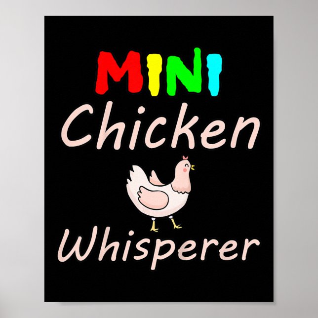 Småbarn Mini Kycklingflüstar Kycklingar Roligt _1  Poster (Framsidan)