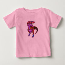 SMÅBARN MODE-CUTE DINOSAUR ROSA HOODIE FOR HER