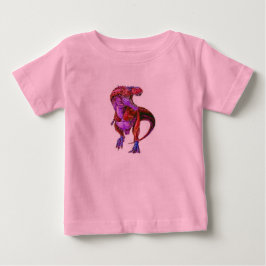 SMÅBARN MODE-CUTE DINOSAUR ROSA HOODIE FOR HER T SHIRT