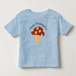 Småbarn Mushroom Thanksgiving Outfit T Shirt