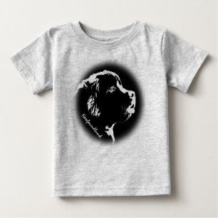 Småbarn Newfoundland Hund Hoodie Baby Hund Hoodie Tee