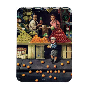 Småbarn och orangar magnet