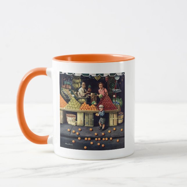 Småbarn och orangar mugg (Vänster)