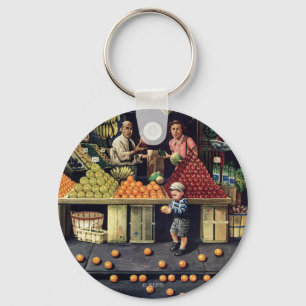 Småbarn och orangar nyckelring