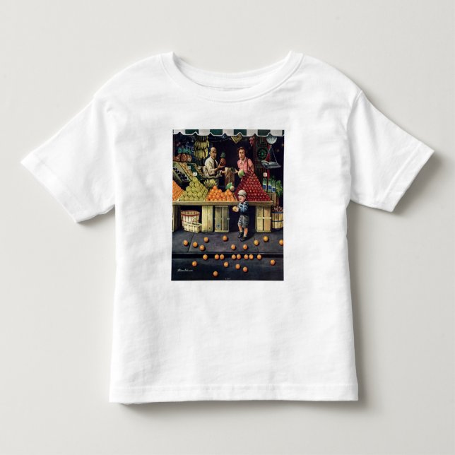 Småbarn och orangar t-shirt (Framsida)