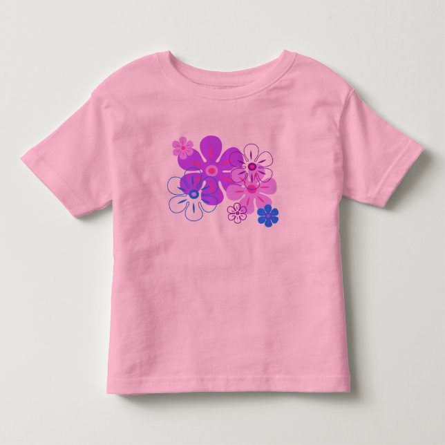 Småbarn och spädbarn T-skirter med färglöst regn Tee Shirt (Framsida)