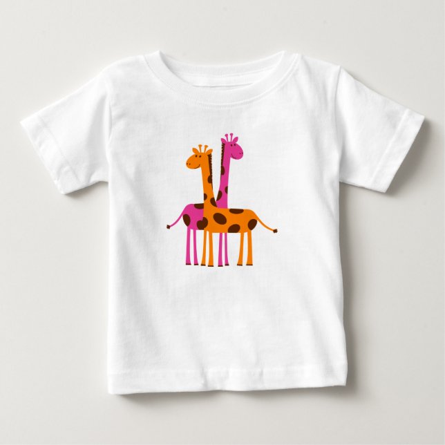 Småbarn Pullover Hoodie/Giraffes Tröja (Framsida)