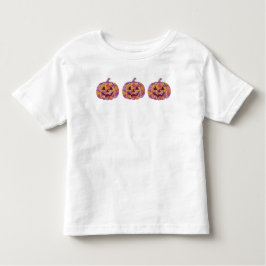 Småbarn Pumpkin Shirt Blommigt Pumpkin för Småbarn T