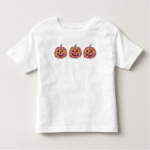Småbarn Pumpkin Shirt Blommigt Pumpkin för Småbarn