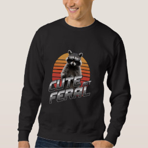 Småbarn Raccoon Boy Kids Funny Animal Racoon Cute Lång Ärmad Tröja