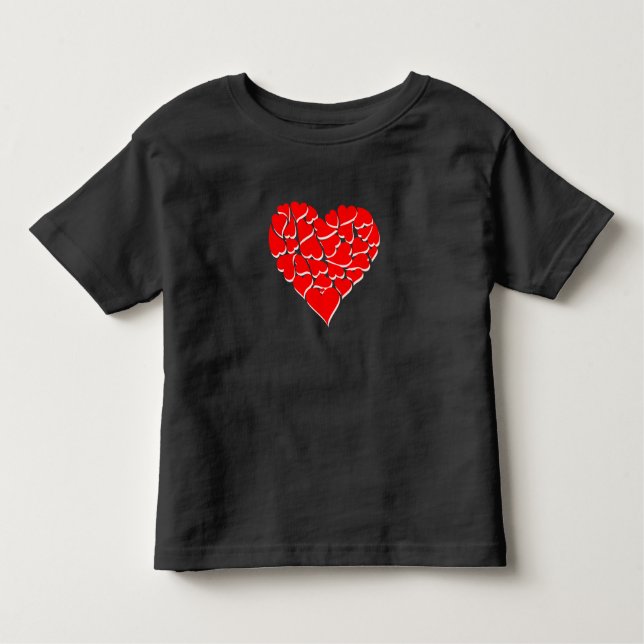 Småbarn Shirt-Valentine Heart T-shirt (Framsida)