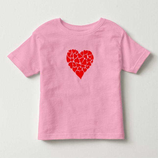 Småbarn Shirt-Valentine Heart Tee (Framsida)