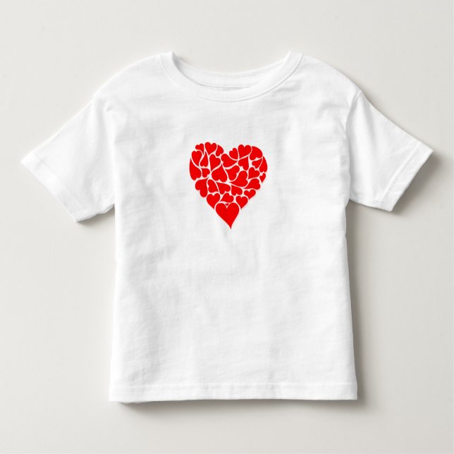 Småbarn Shirt-Valentine Heart Tröja (Framsida)