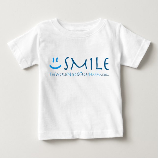 Småbarn Smile-blue Tee (Framsida)