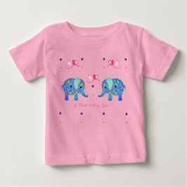 Småbarn Sött Elefant T Shirt