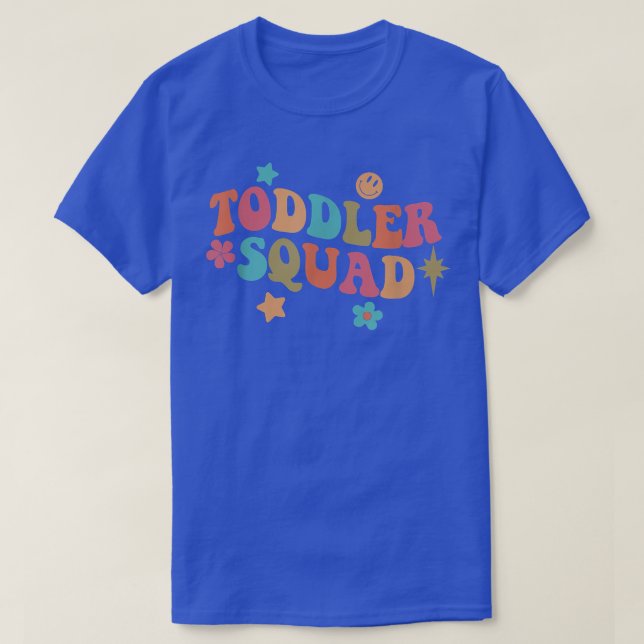 Småbarn Squad Daycare Teacher Educator Tidigt Chil T Shirt (Design framsida)