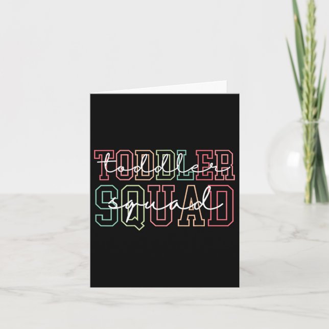 Småbarn Squad Speciell Education Sped Teacher Todd Kort (Framsida)