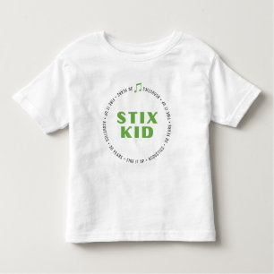 SMÅBARN - Stix Kid front/back (vit/ljust färg) T Shirt