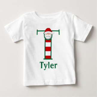 Småbarn Stripe Santa Longsleeve Shirt monogram T