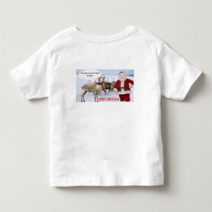 småbarn T god jul Santa gris Shirt