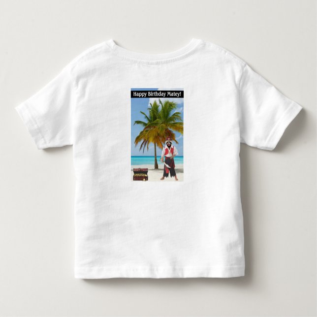 småbarn T. Grattis på födelsedagen Matey! T Shirt (Baksida)