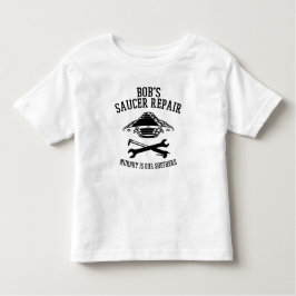 småbarn t-shirt Black Bob's Saucer Repair logotyp