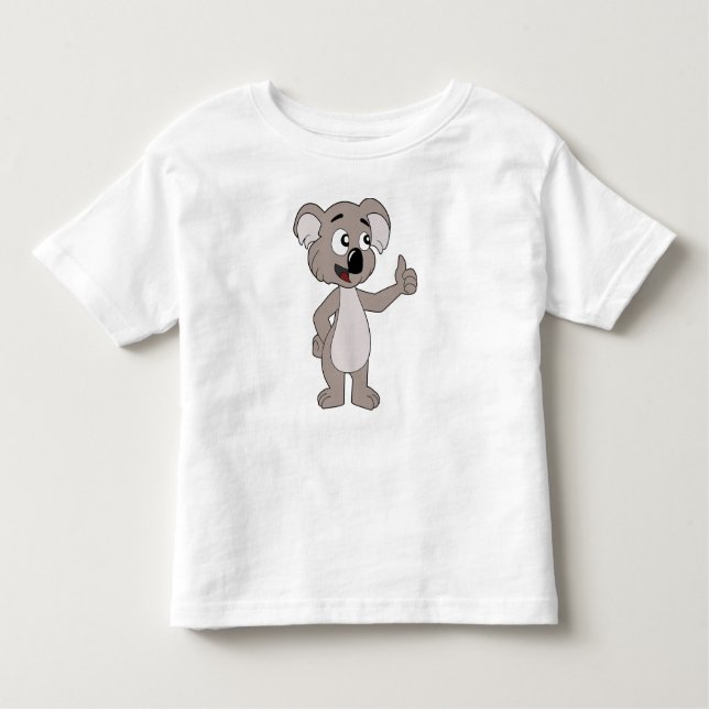 Småbarn T-Shirt med koala björn tecknad (Framsida)