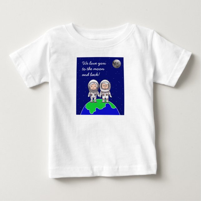 Småbarn T-shirt med morföräldrar av Jo Bilder (Framsida)