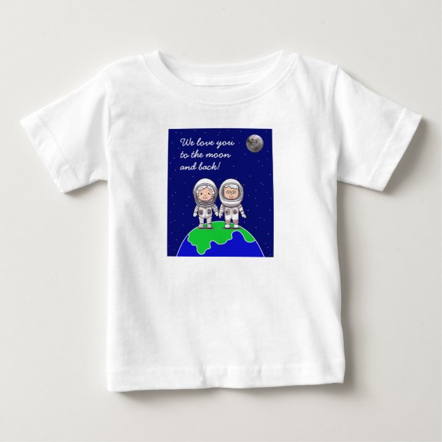Småbarn T-shirt med morföräldrar av Jo Bilder (Framsida)