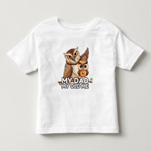Småbarn T-Shirt : Min gamla mig i Pappa (vit)