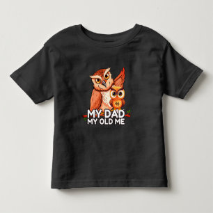 Småbarn T-Shirt : Min gamla mig Pappa (svart)