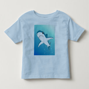 Småbarn Tecknad Shark T Shirt