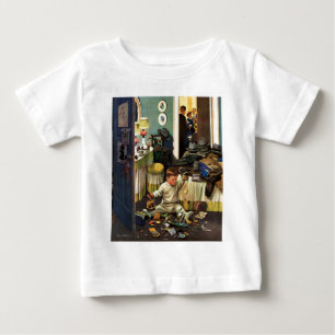 Småbarn tömmer handväskor tee shirt